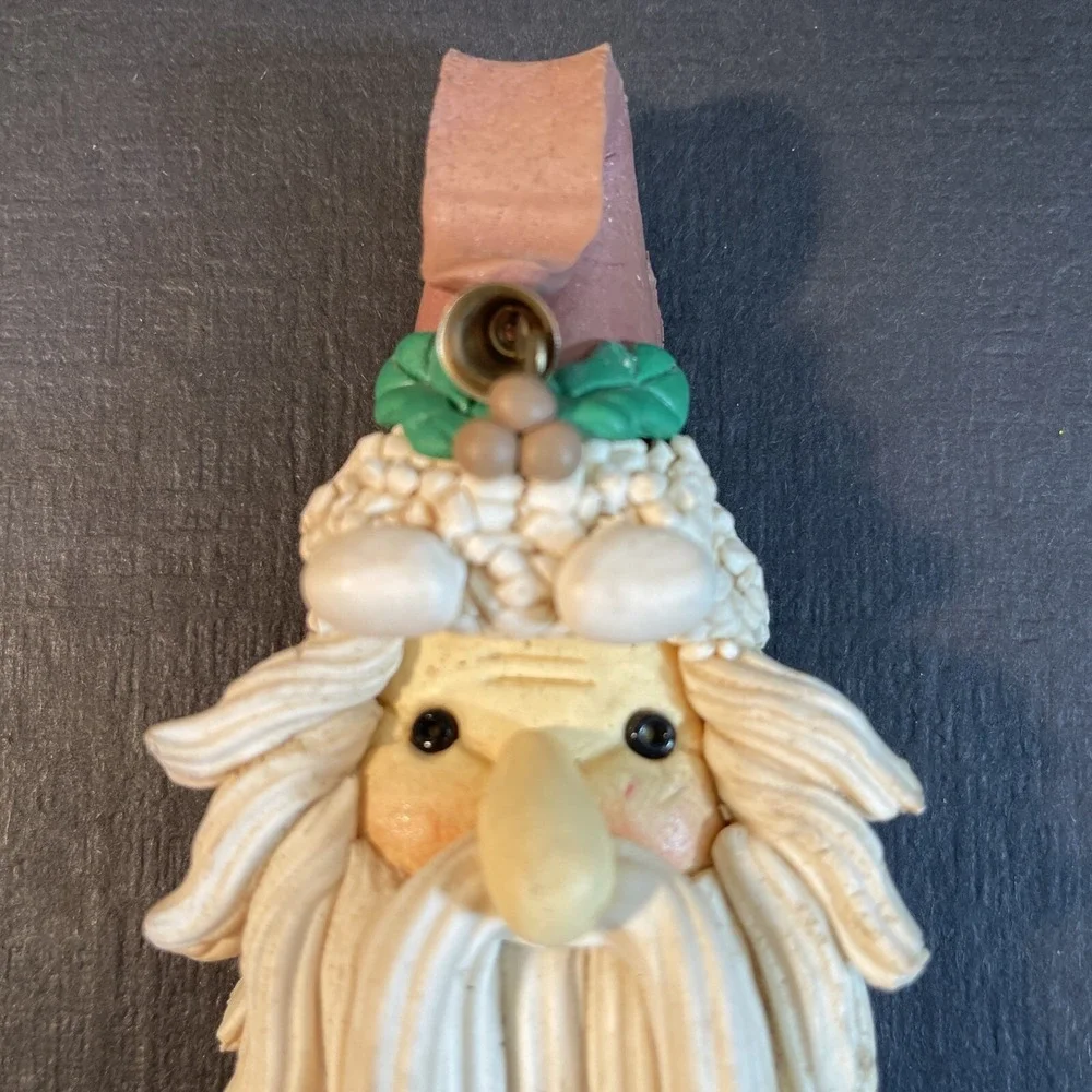 VTG Clay Art Design 6 Inch Santa Claus St. Nicholas Refrigerator Magnet